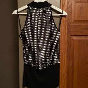 Black halter neck tank top